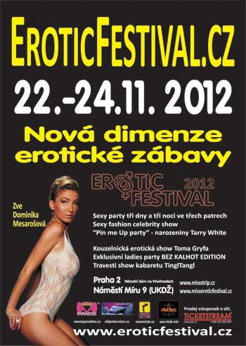 plakát festivalu erotiky v Praze 2012
